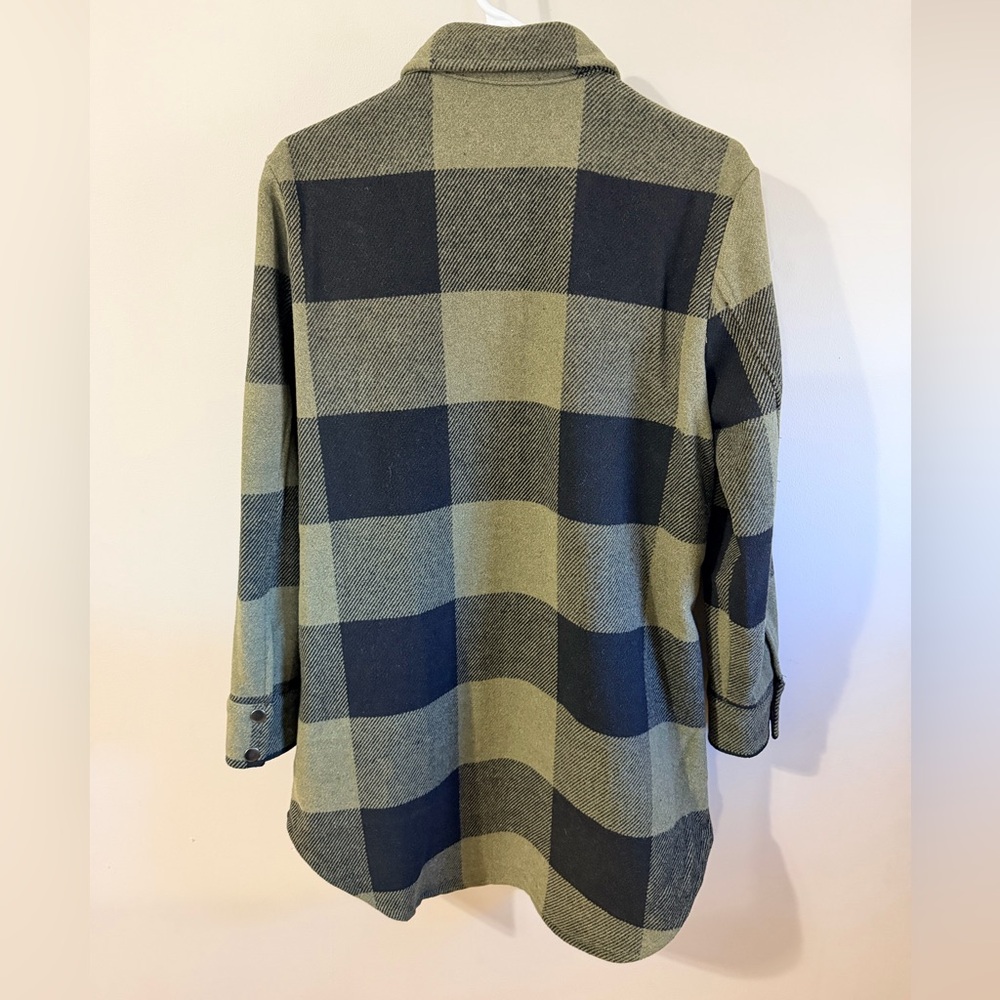BB Dakota Olive and Black Buffalo plaid Shacket - Picture 5 of 7